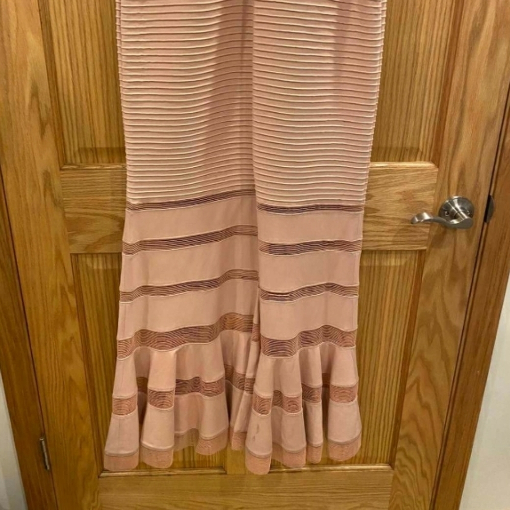 Tadashi Shoji Pintuck Ruffled Illusion Tank Dress - Picture 11 of 16